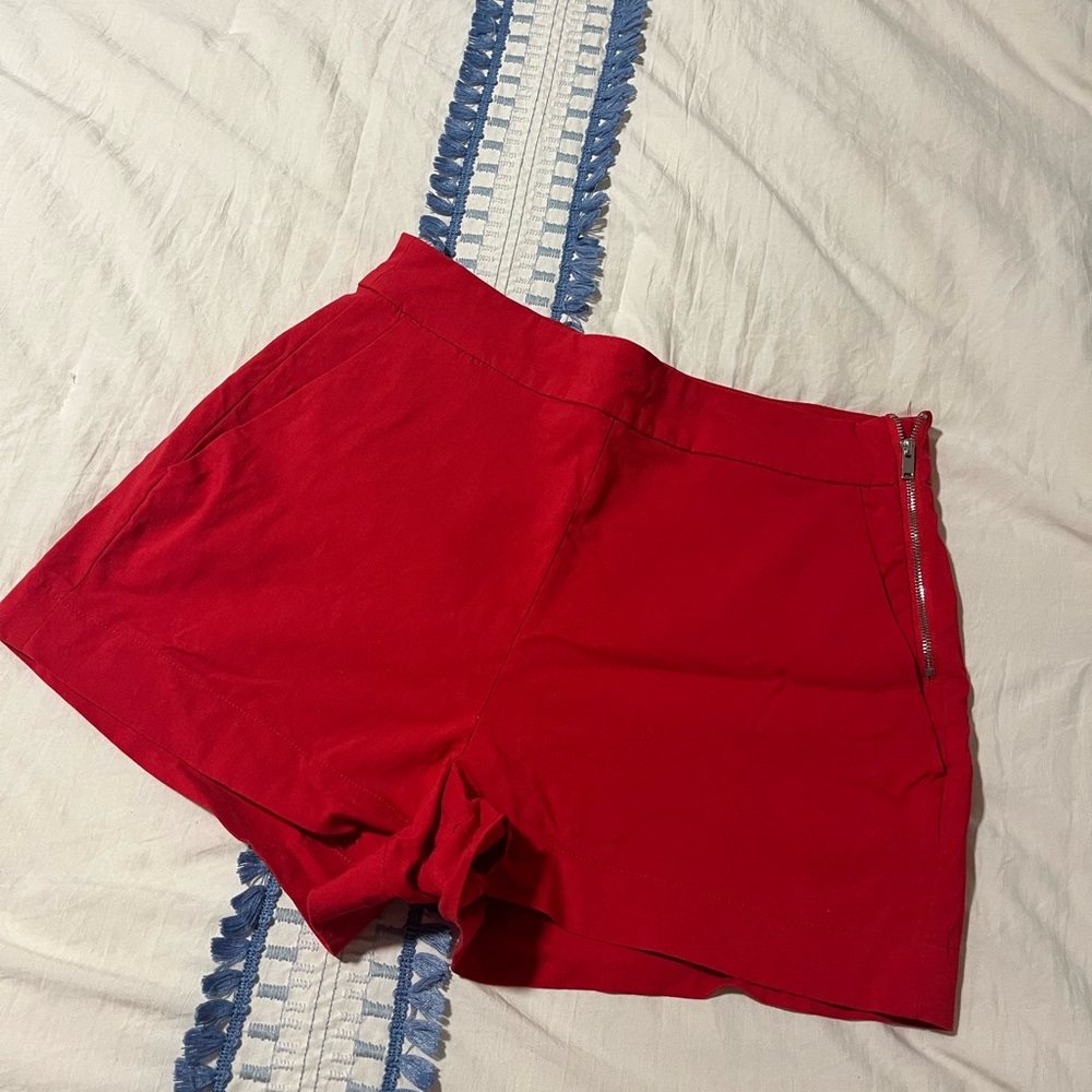 Red shorts purchased in Brazil. Comfy and elegant fit.